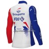 Maglia 2022 Groupama FDJ Manica Lunga Bianco Blu